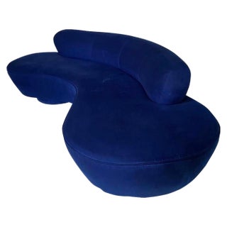 Vladimir Kagan Serpentine Cloud Sofa for Directional, Signed Mid‑Century Modern For Sale