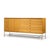 Paul McCobb for Calvin Irwin Collection Mid Century Bleached Mahogany and Brass Credenza and Hutch For Sale - Image 12 of 15