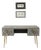 Black and White Optical Inlay Handcrafted Desk For Sale