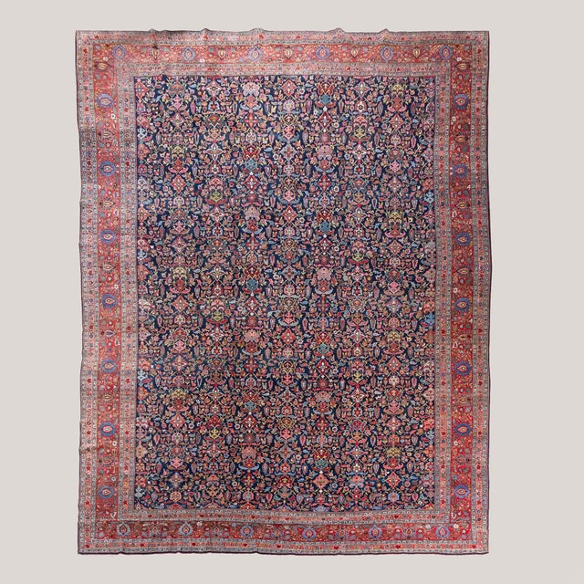 Antique Middle Eastern Mashad Rug, 1890s For Sale - Image 9 of 9