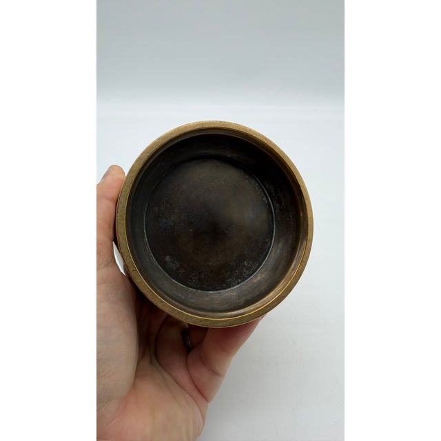 Antique Victorian English Farmhouse brass Pub Tankard Pint Mug Made in the UK, circa 1850-1870's. Marked WS on the side...