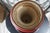 1950s Vintage Hand-Painted Porcelain Urn With Gilt Ram-Head Handles For Sale - Image 5 of 6