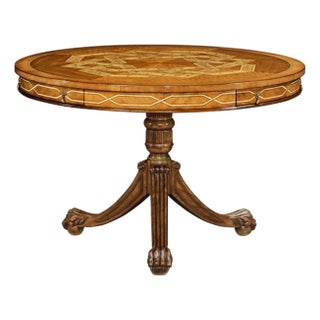 English Pedestal Center Table For Sale