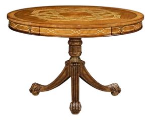 English Pedestal Center Table