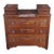 Late 19th Century Antique Victorian Carved Walnut Step Back Dresser Chest Marble Glove Box Drawers For Sale