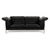 Leather Two-Seater Sofa Black from Wk Wohnen For Sale - Image 11 of 11
