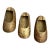 Set of Three Vintage Brass Shoe-Shaped Pocket Ashtrays Made in G. L. India For Sale