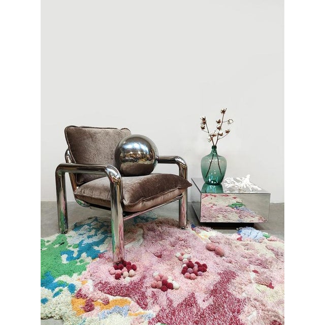 Mix your original vintage treasures with this awesome new designer chrome lounge chair from HK Living. I have official...