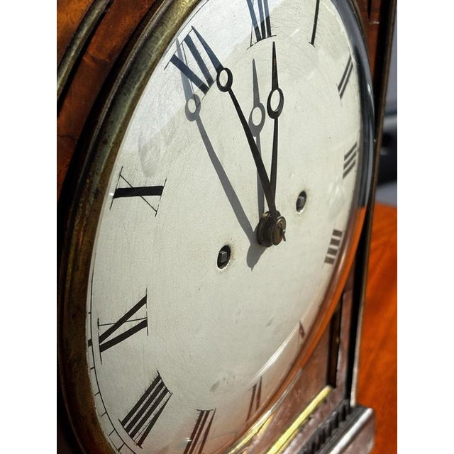 Brown Regency Mahogany Fusee Bracket Clock by Alex Mitchell of Glasgow, 1820 For Sale - Image 8 of 18