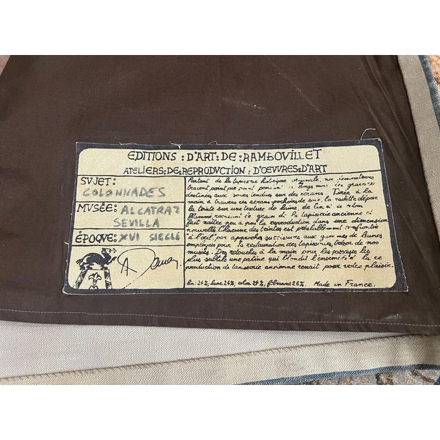 Vintage Colonnades Tapestry, 1980 For Sale - Image 12 of 18