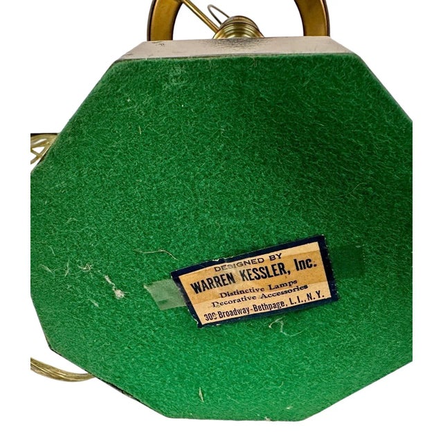 Warren Kessler, New York, Neoclassical Brass and Black Toleware Column Lamp, C. 1970 For Sale - Image 10 of 11