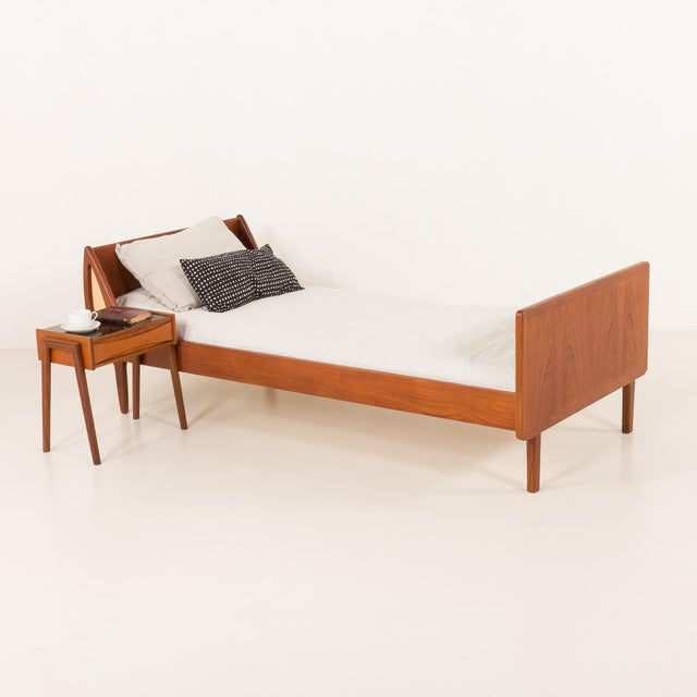 Mid-Century Modern Danish Teak Single Bed, 1960s For Sale - Image 16 of 16