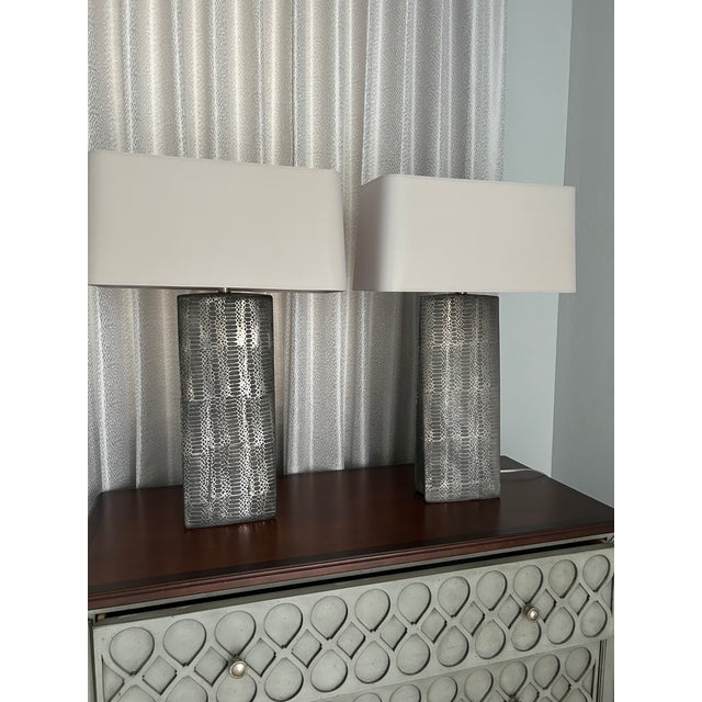 2010s Fashionable Elegant-Modern Table Lamps - a Pair For Sale - Image 5 of 9
