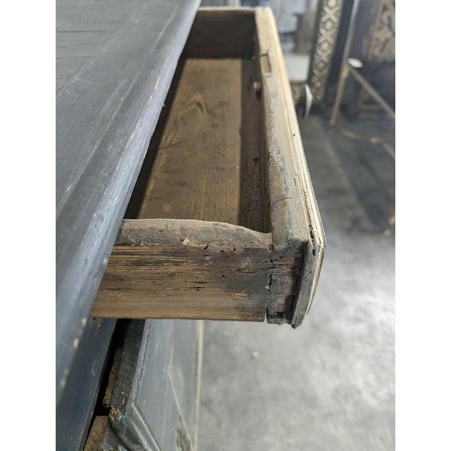 2000 - 2009 Louis XV Style Buffet in Black Patinated Oak For Sale - Image 5 of 11