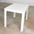 Mid-Century Modern Vintage Modern White Molded Plastic Rectangular Parsons Style Side Table Style Syroco or Kartell For Sale - Image 3 of 13
