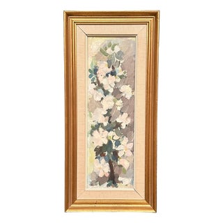 Richard Ingelsson, Still Life with Flowers, 1960s, Oil on Panel, Framed For Sale