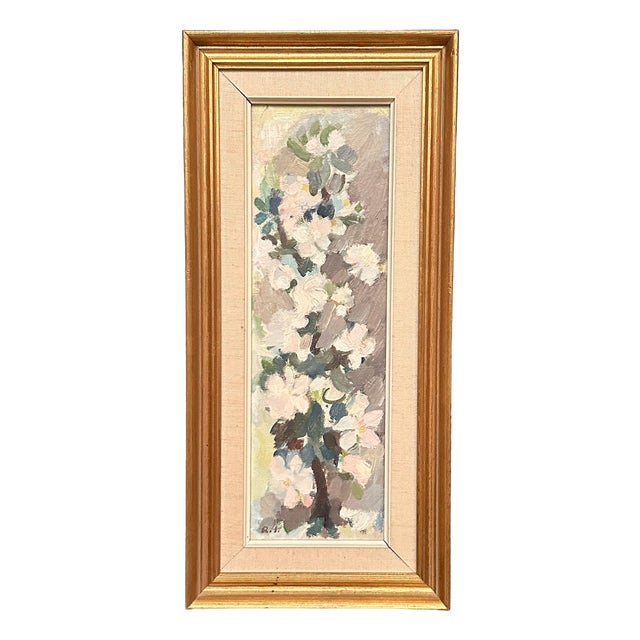 Richard Ingelsson, Still Life with Flowers, 1960s, Oil on Panel, Framed For Sale