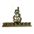 Vintage Brass Sculpted “Shalom” Menorah/Chanukia For Sale