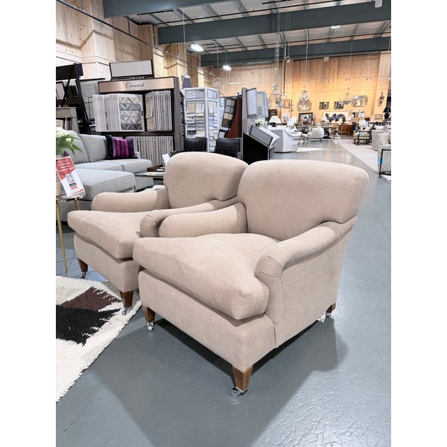 George Smith English Arm Accent Chair(pair Available) For Sale - Image 12 of 12