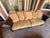 2000 - 2009 Bernhardt Sofa, Loveseat and Ottoman Coffee Table, Matching Set in Brown Leather With Fabric Seat and Back Cushions For Sale - Image 5 of 12