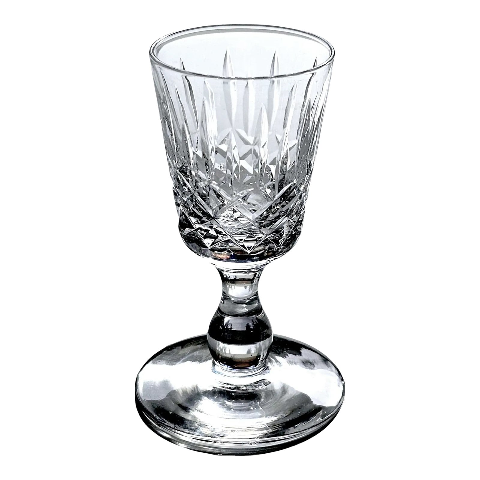 Edinburgh Crystal Appin Cut Cordial Stem Glass Chairish