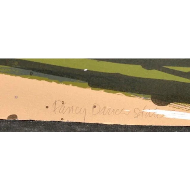 Impressionist Larry Fodor "Fancy Dancer St 2" Hand Signed & Numbered Unframed For Sale - Image 3 of 4