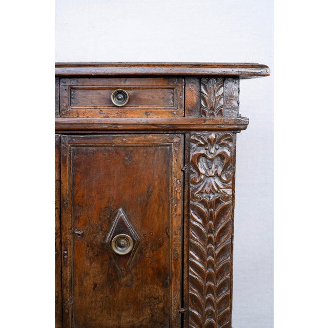 18th Century Carved Oak Italian Cabinet For Sale - Image 15 of 16