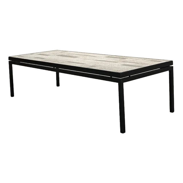 Sleek Mosaic Coffee Table For Sale