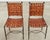 Metal Set of Four Mario Papperzini Iron Leather Strap Dining Chairs For Sale - Image 7 of 18