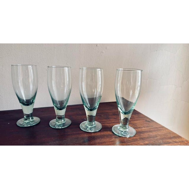 Vintage Perrier Handblown Cocktail Tumblers, S/4 For Sale In New York - Image 6 of 7