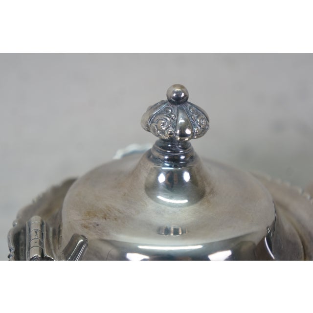 Late 20th Century 5 Pc Mid Century Poole Silverplate 931 Tea Set Teapot Coffee Pot Cream Sugar Pitcher For Sale - Image 13 of 18