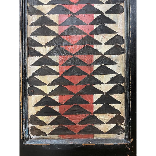 1920s Folk Art Painted Pine Cupboard, 1920s For Sale - Image 5 of 11