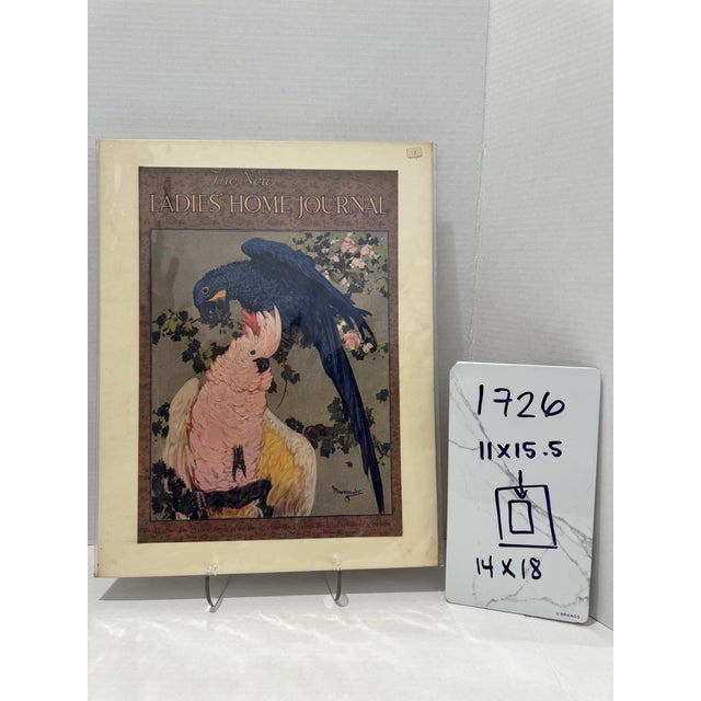 Paper 1916 Original the New Ladies' Home Journal Cover, March, Carton Moore-Park, Art Deco, Matted For Sale - Image 7 of 7
