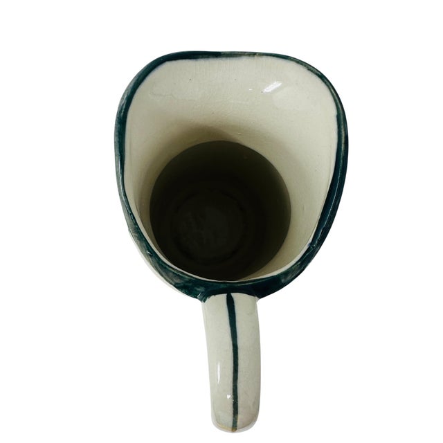 Mid-Century Japanese Hand-Painted Fruit Relief Pitcher & Tumbler Set - 6 Pieces For Sale In Tampa - Image 6 of 14