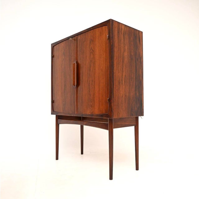 Glass Vintage Scandinavian Bacchus Drinks Cabinet by Torbjorn Afdal from Mellemstrands Trevareindustri As, 1960 For Sale - Image 7 of 11