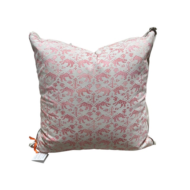 Fortuny Pink Fortuny Pillows For Sale - Image 4 of 4