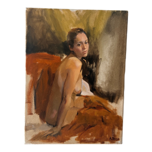 Vintage Soviet-Era Portrait of a Lady “Tanya” by A. Zuyev, Made in 1981