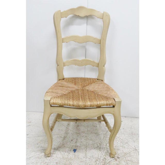 Cream Country French Rush Seat Dining Chairs Set of 6 Chairish