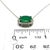 Natural Emerald Diamond Pendant Necklace 15" 14k WG 4.06 TCW Certified For Sale - Image 9 of 10