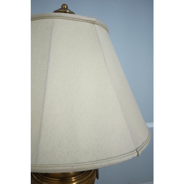Heavy Solid Brass Urn Large Table Lamp For Sale - Image 4 of 12