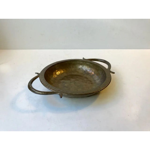 Gold Art Deco Scandinavian Bronze Bowl, 1930s For Sale - Image 8 of 8
