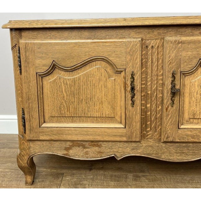 Vintage French Oak Storage Sideboard For Sale - Image 6 of 13