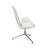 Animal Skin FK White Leather Armchair in White Shell Chair with Swivel Function from Walter Knoll / Wilhelm Knoll For Sale - Image 7 of 11