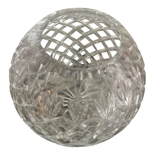 1980s Glass Vase for Flowers For Sale