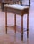 19th Century French Louis XVI Mahogany Marble-Top Side Table For Sale - Image 11 of 12