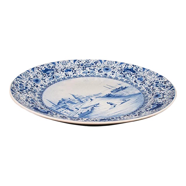 1920's Large Antique Serving Plate For Sale