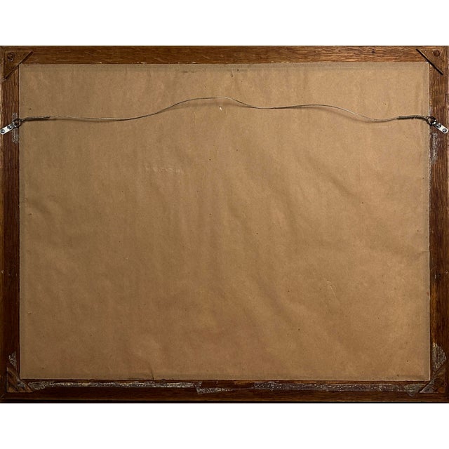 Wood Antique 19th C. Folk Art Black Americana Birch Bark Collage by Edward W. Merrill For Sale - Image 7 of 7