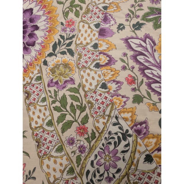Brunschwig Et Fils "Theodora" Botanical Fabric Panel 2.5 Yards For Sale - Image 9 of 15