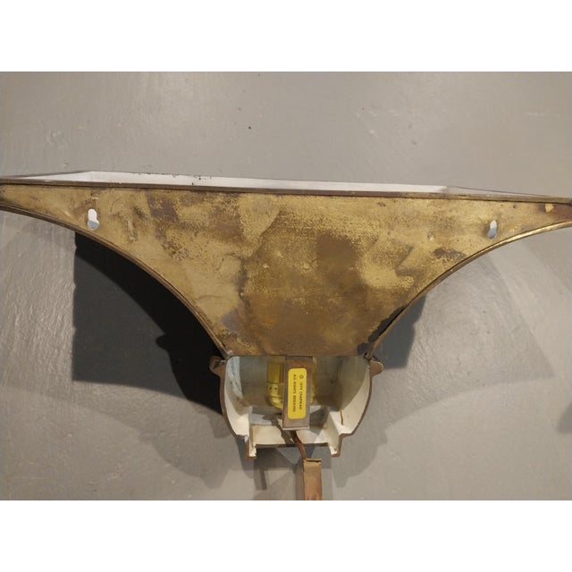 Brass 1970s E F Chapman Solid Brass Empire Style Wall Sconces Pair For Sale - Image 8 of 11