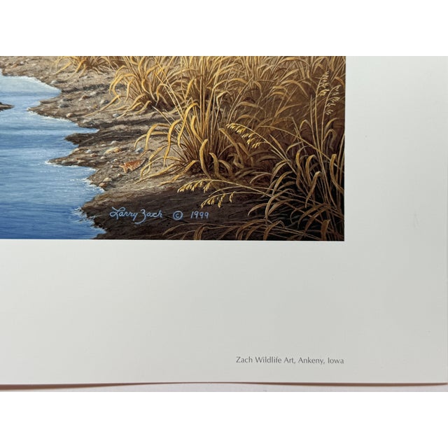 1990s 1990s Old Rivals III - Whitetail Deer by Larry Zach Rival Deer Meet ~ Signed Print For Sale - Image 5 of 5